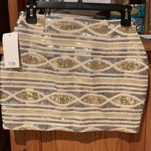 Brand New, with Tags, Tobi Sequin Mini Skirt